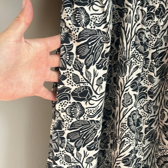 Anthropologie Blooming print Adrienne Flounced Cotton Floral Midi Dress NWT - Picture 7 of 12